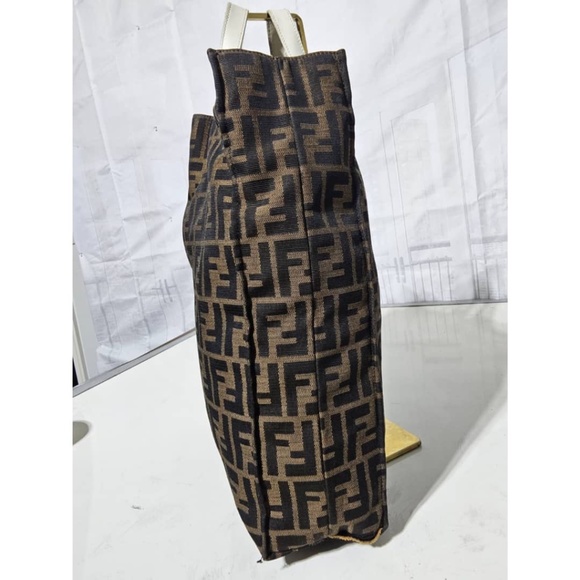 Authentic FENDI Zucca Special Shopping Tote Tobacco TOP HANDLE - Picture 6 of 12